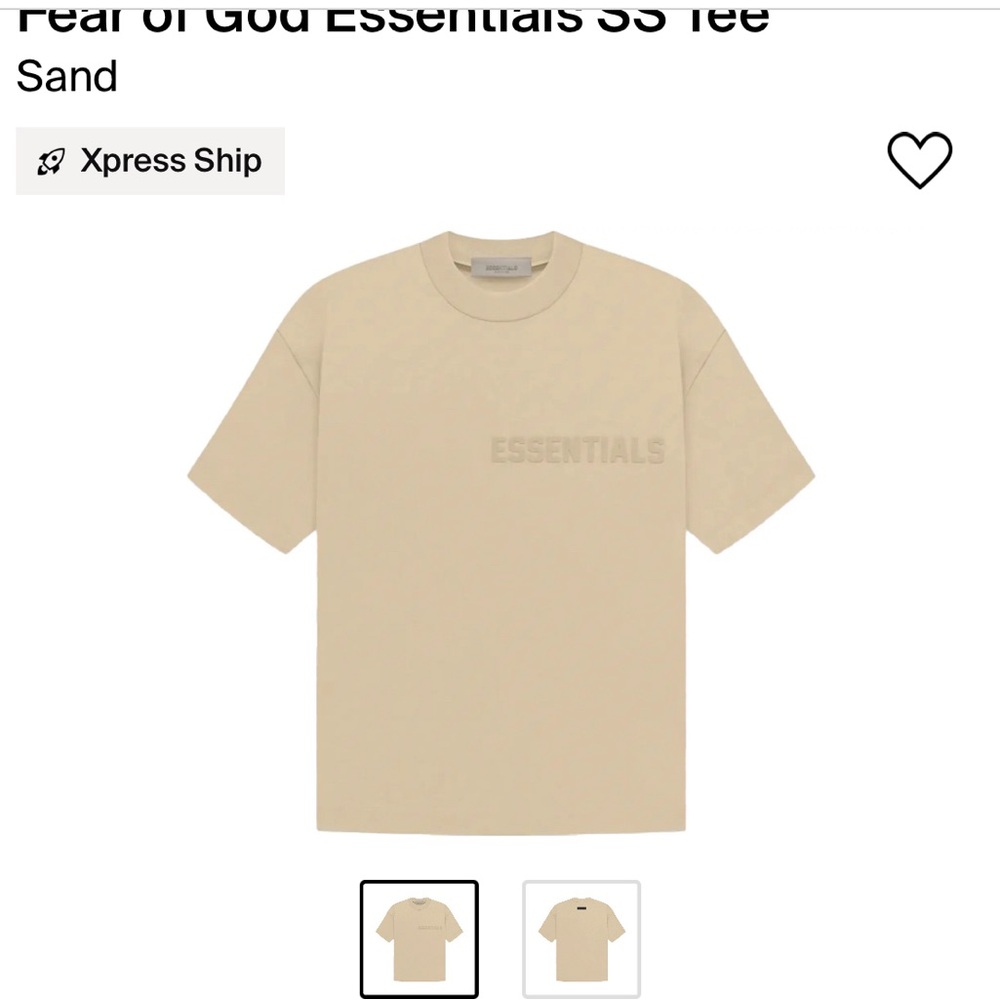 Men’s Tan essentials T-shirt